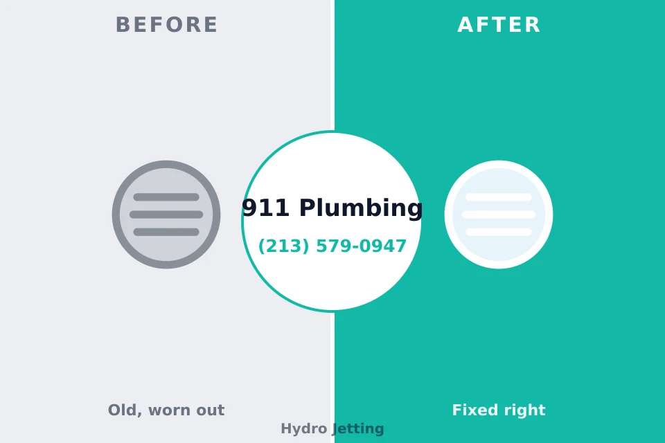 Before and after: plumbing repair Glen Lyon, PA
